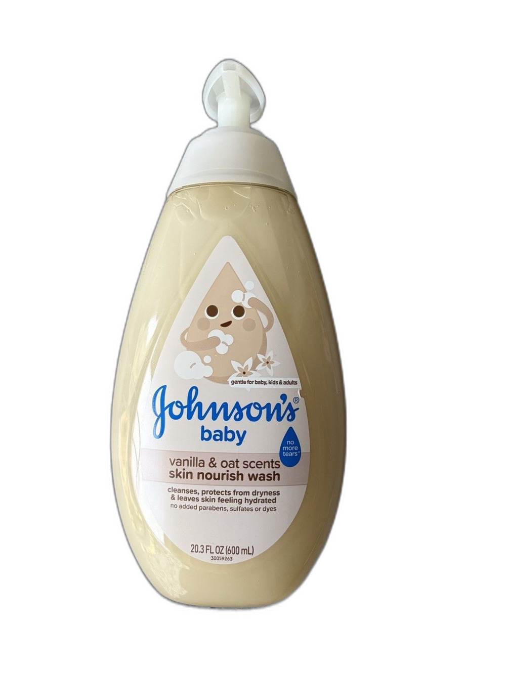 Johnson's Skin Nourishing Moisture Baby Wash, Vanilla 20.3 Fl Oz (Pack of 1)